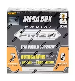 2026 Panini Prizm FIFA World Cup Soccer Mega Box (SALE)
