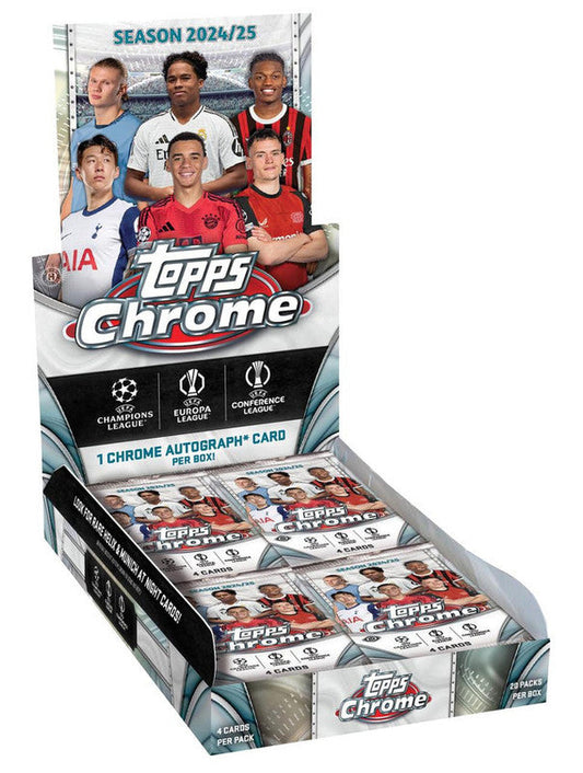 2024/25 Topps Chrome UEFA Club Competitions Soccer Hobby Box