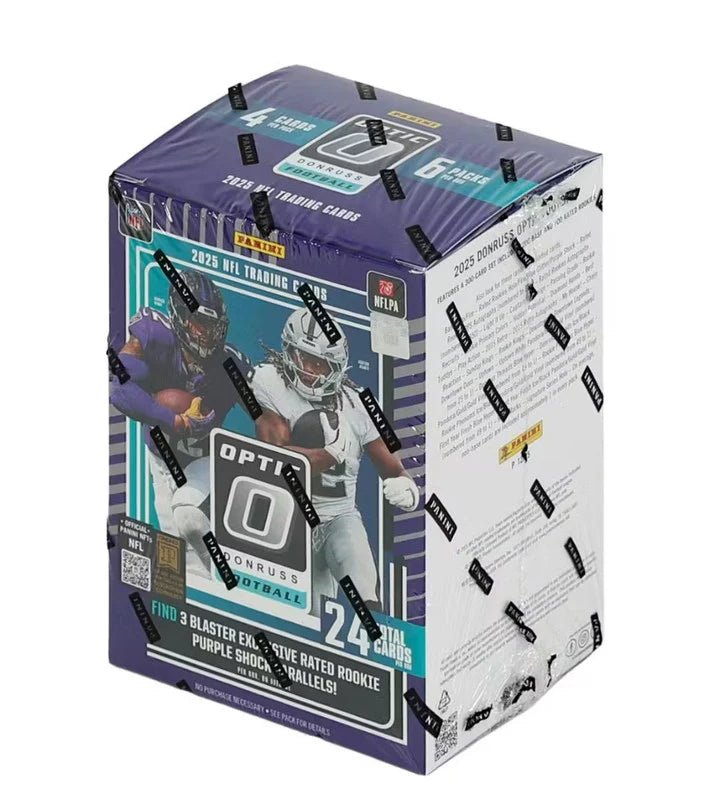 2025 Panini Donruss Optic Football Blaster Box (Purple Shock Parallels!) - CardVault Collections