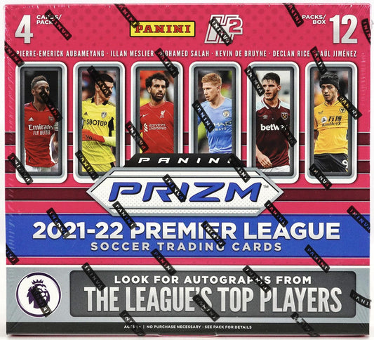 2021/22 Panini Prizm Premier League EPL Soccer H2 Box