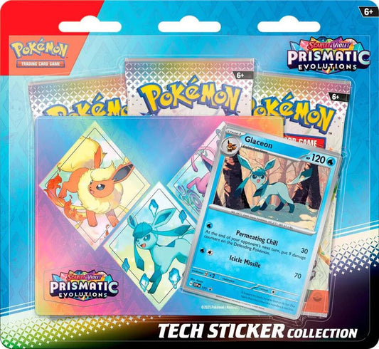 Pokemon: Scarlet and Violet - Prismatic Evolutions Tech Sticker (Glaceon) - CardVault Collections